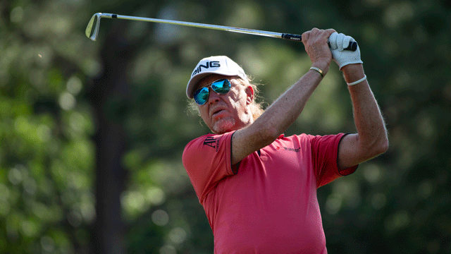 Miguel Angel Jimenez leads Senior Open after three rounds