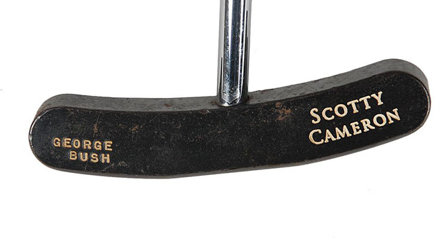 Former President George H.W. Bush's golf equipment sold at auction