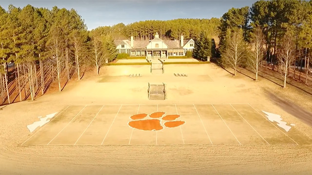 Dabo Swinney's home golf course transformed into Clemson football field