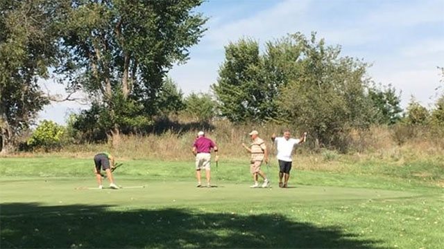 Kansas golf course using goats to control weeds