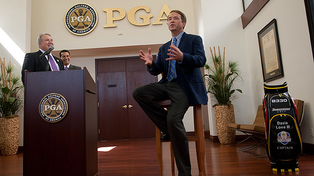 U.S. Ryder Cup Captain Davis Love III visits PGA Headquarters