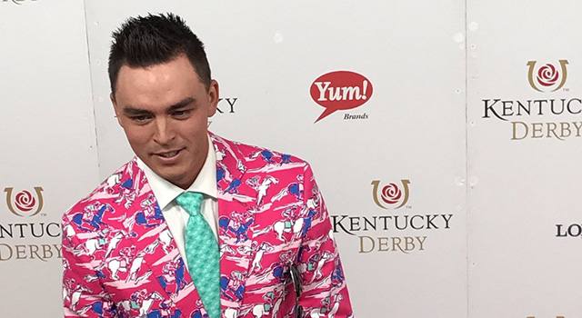 PGA Tour golfers Rickie Fowler, Justin Rose at the Kentucky Derby