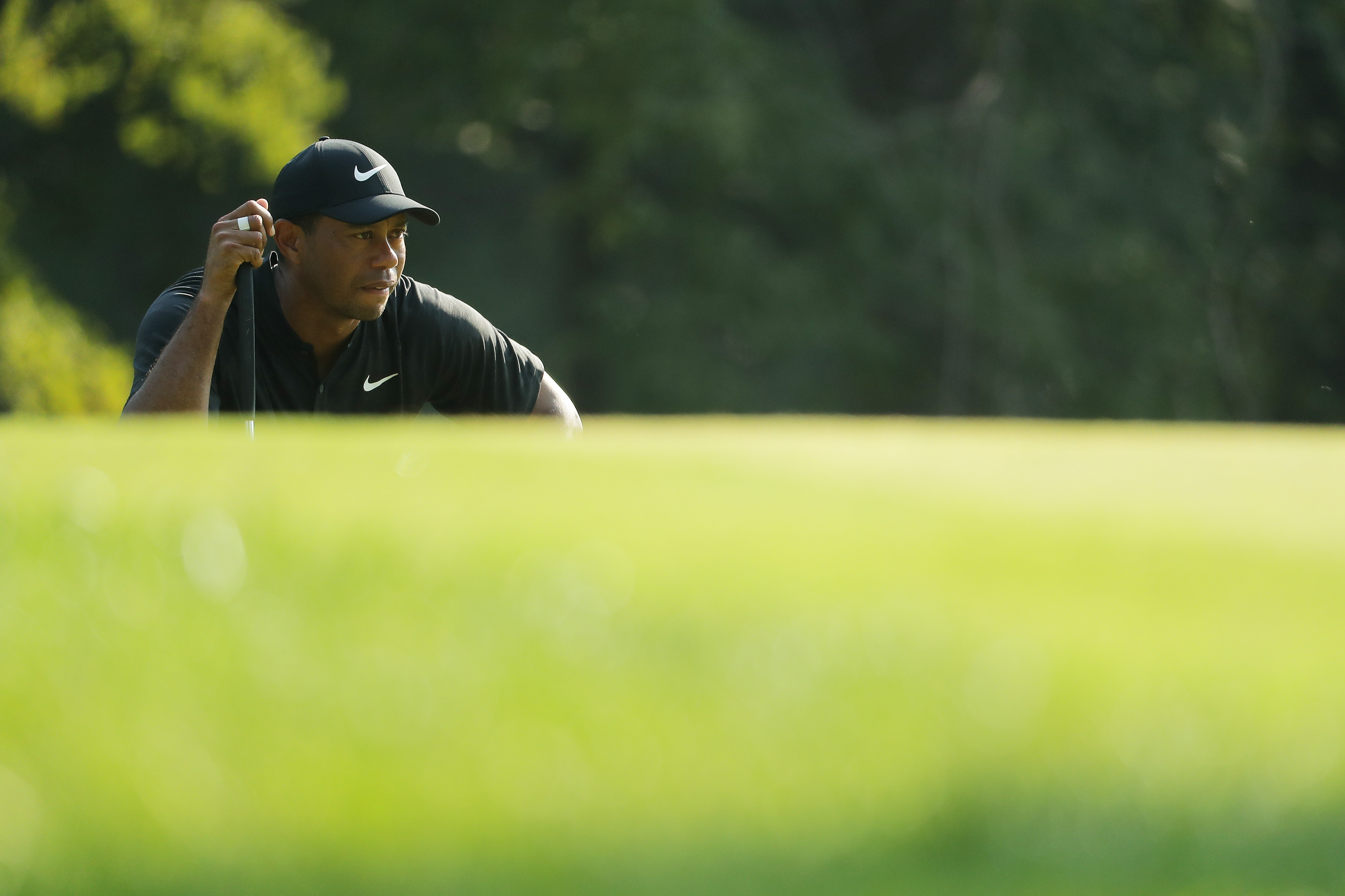 Tiger Woods shot 66 at the PGA Championship to chase a 15th major and a possible Ryder Cup spot