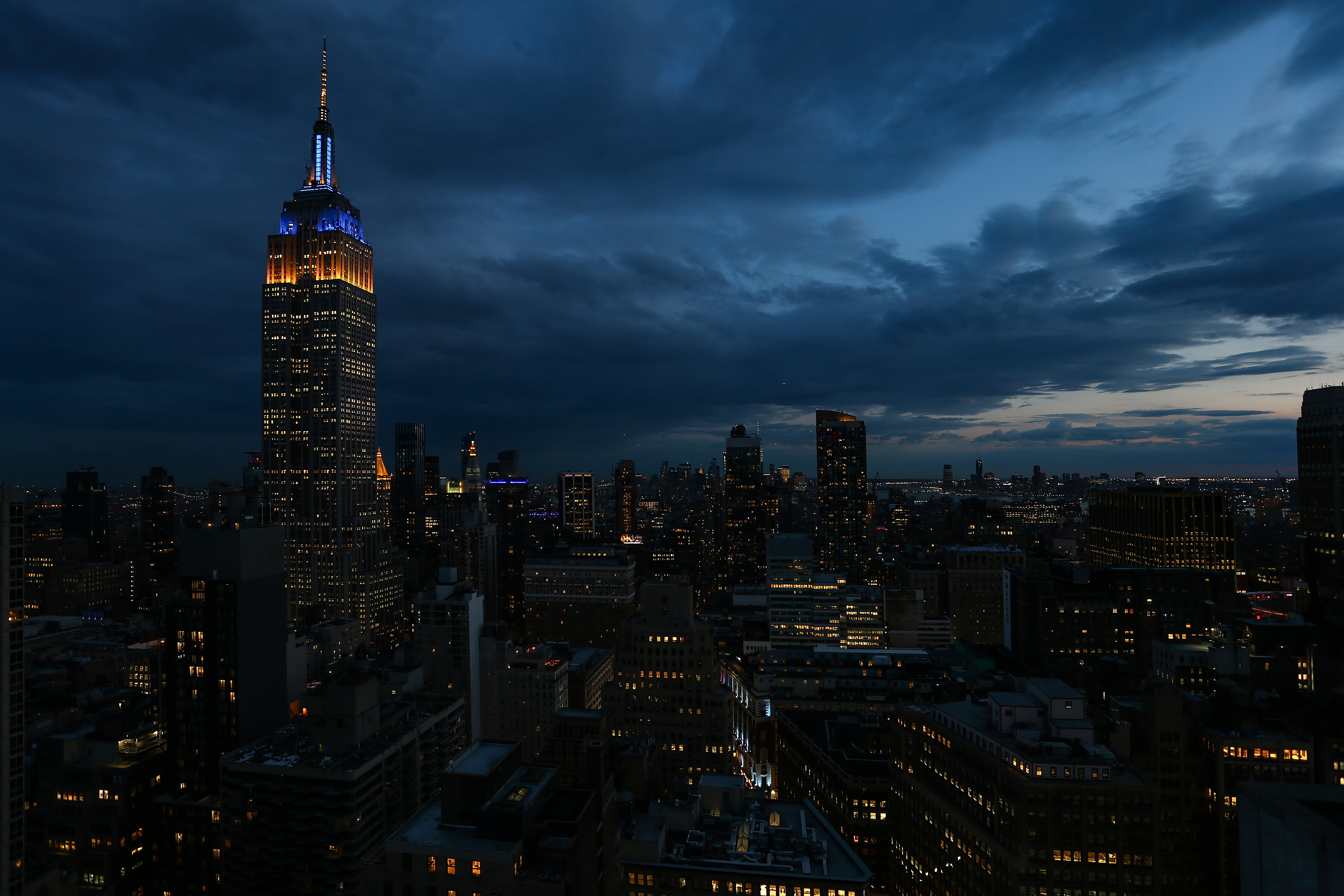 Empire State Building lit up for the PGA Championship