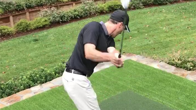 NASCAR driver Kevin Harvick has an Augusta National replica hole in his backyard 