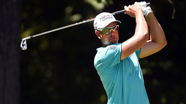 A patient Henrik Stenson has a chance to win the Wyndham Championship on Sunday 