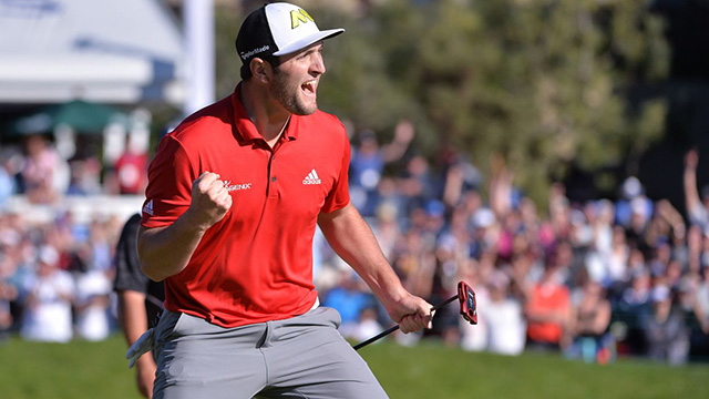 Jon Rahm captures first win with thrilling finish at Torrey Pines