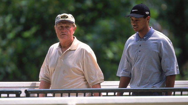 The 22 times Jack Nicklaus and Tiger Woods played in the same major
