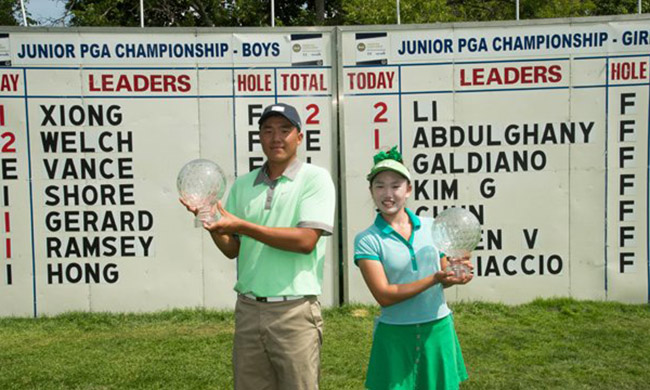 Norman Xiong and Lucy Li reign victorious at the 41st Junior PGA Championship