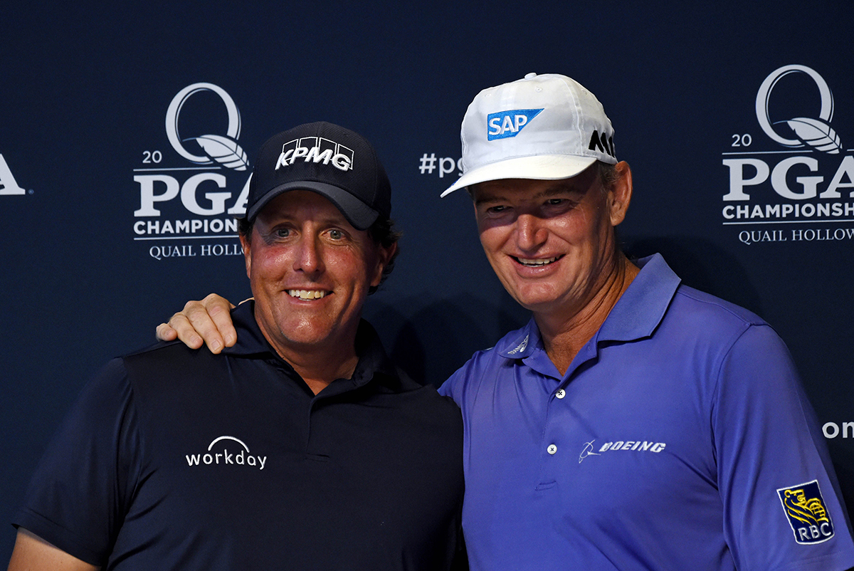 Phil Mickelson, Ernie Els join elite company at 99th PGA Championship