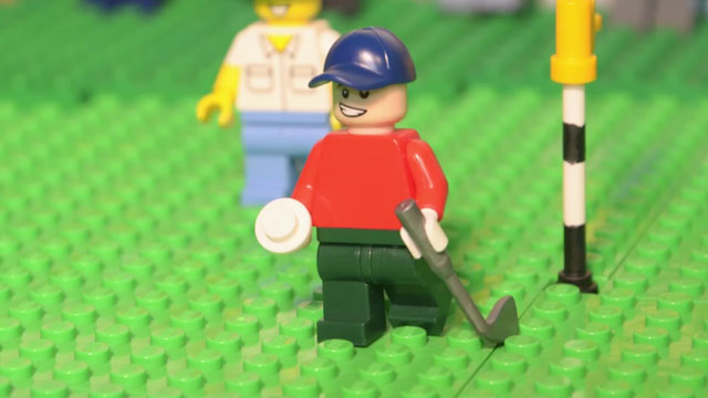 Watch Justin Rose's famous shot at the 1998 Open -- Lego'ed
