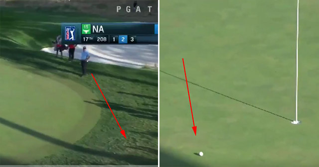 Kevin Na’s bunker shot lands, rockets out of the rough at the Wyndham Championship 