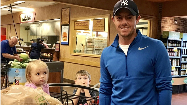Adorable little girl not impressed while meeting Rory McIlroy