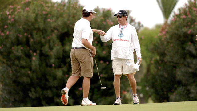 Rohrer takes lead in individual stroke play on Day of Special Olympics golf