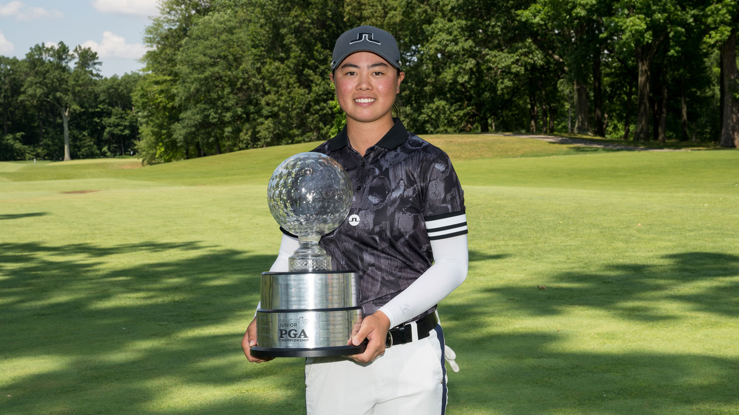 Yuka Saso claims the 2019 Girls Junior PGA Championship