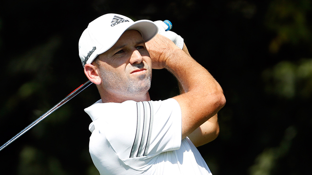 Sergio Garcia shoots 66 to share clubhouse lead at Singapore Open
