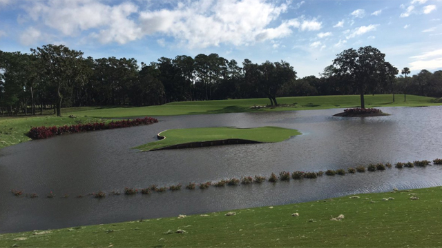 Island green 17th at TPC Sawgrass almost unrecognizable after wrath of Hurricane Irma