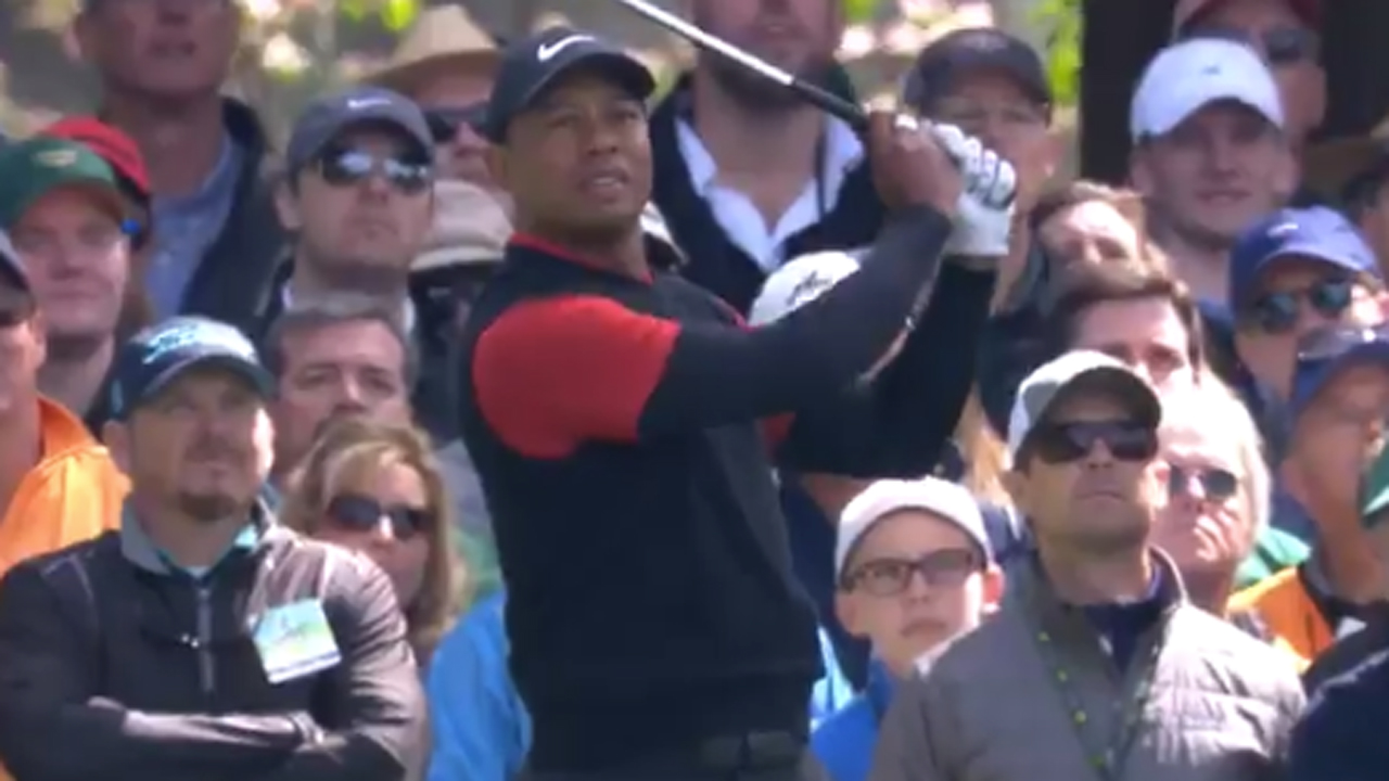 Masters 2018: Tiger Woods nearly aces par-3 fourth