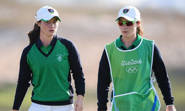 Twins Leona and Lisa Maguire working together in Rio