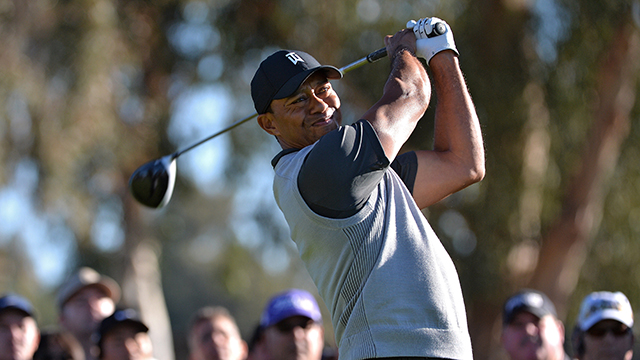 After 12-year absence, Tiger Woods opens with 72 in return to Riviera 