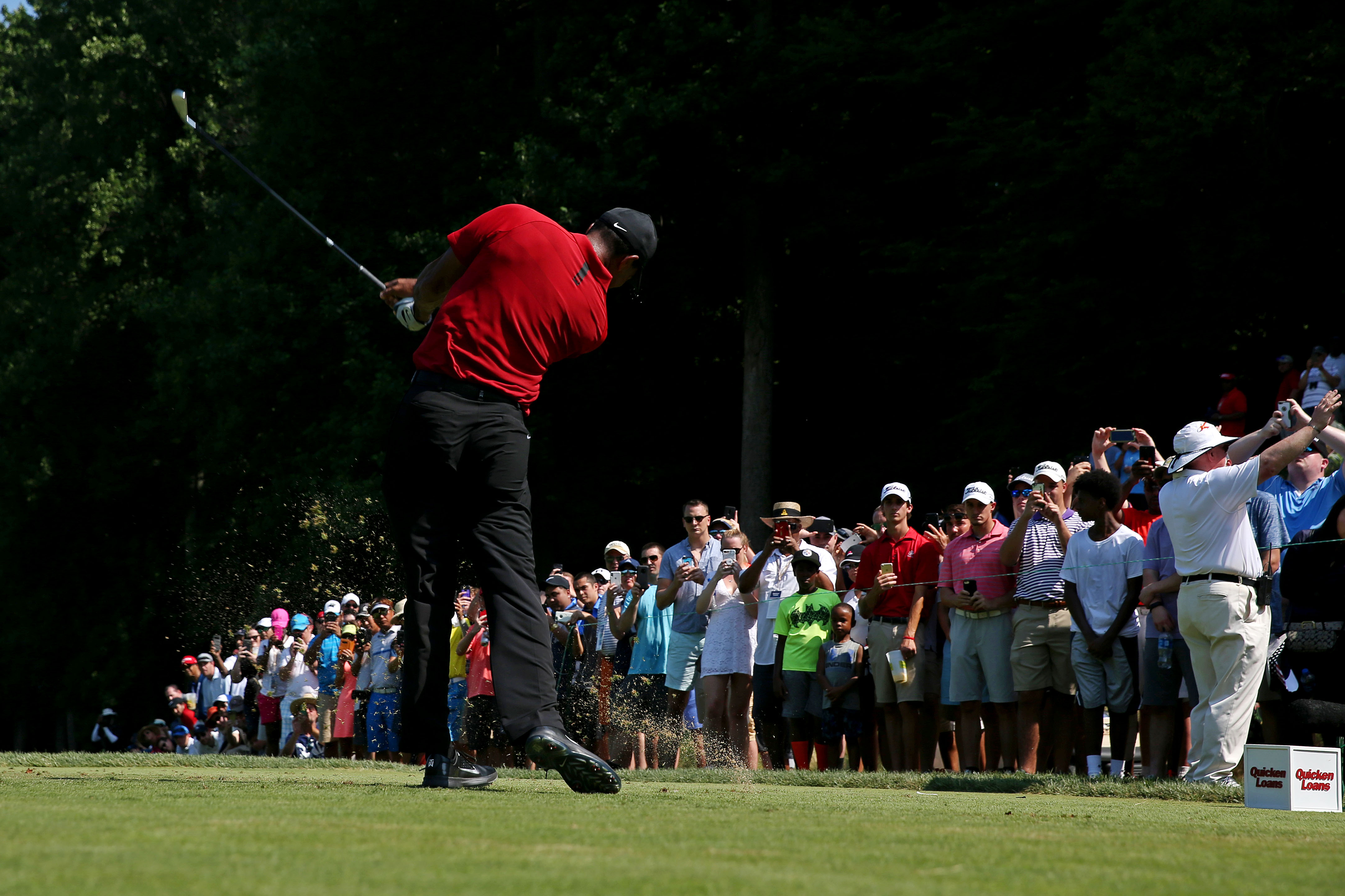 Tiger Woods falls just short of victory in British Open final round 