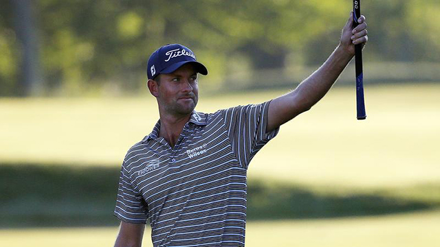 Webb Simpson's late eagle gives him lead at Dell Technologies Championship