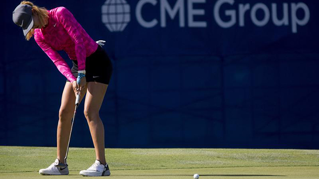 Michelle Wie in 4-way tie for lead as Sung Hyun Park stumbles at LPGA finale