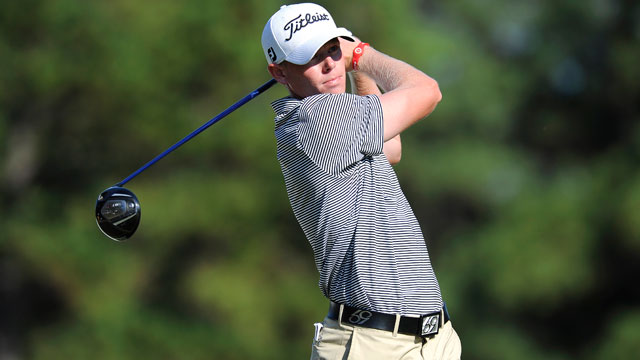 Local favorite Anderson grabs lead at Nationwide Tour Championship
