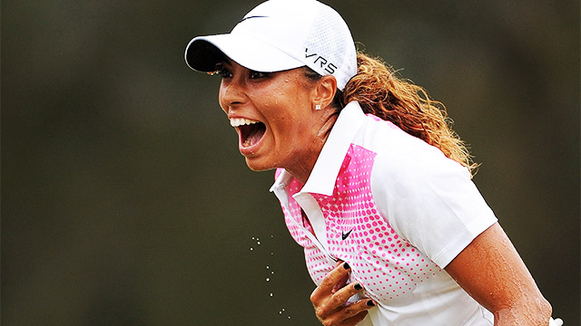 Cheyenne Woods wins Aussie Masters for first major tour victory