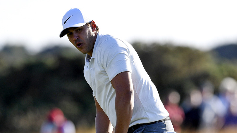 Brooks Koepka saved his round with a 31 on the back nine.