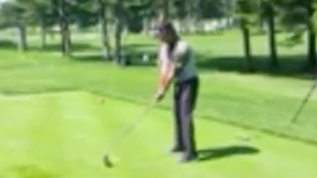 Bubba Watson swings righty driver from left side, smashes it 291 yards
