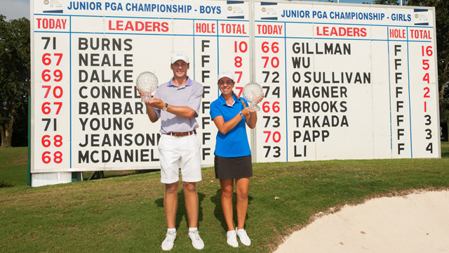 Kristen Gillman and Sam Burns claim titles at Junior PGA Championship