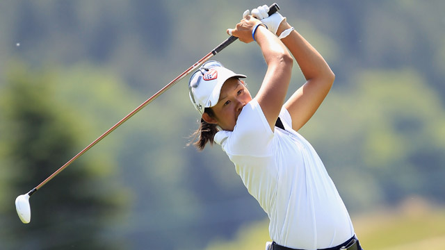 Changkija birdies six of her last eight holes to lead rainy Manulife Classic