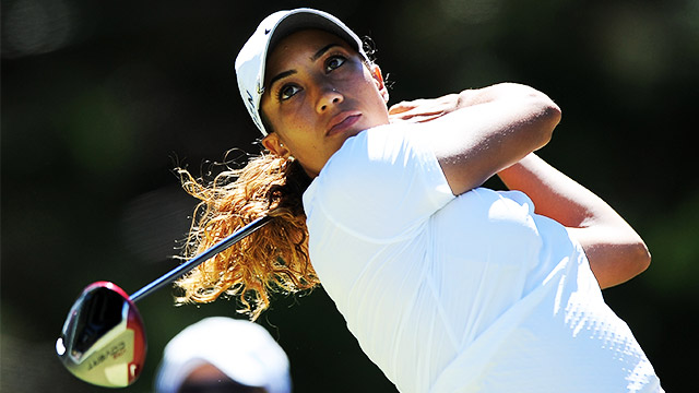 Cheyenne Woods shoots 71, leads Aussie Masters after three rounds