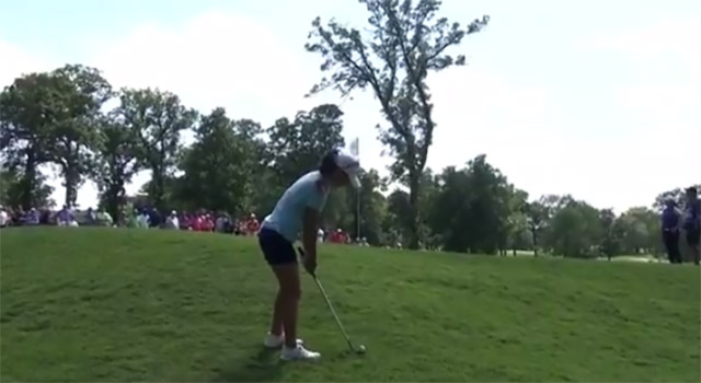 WATCH: Danielle Kang chip in to save par at KPMG Women's PGA Championship