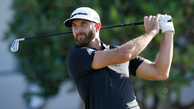 Refreshed Dustin Johnson shoots 64, in contention in Abu Dhabi