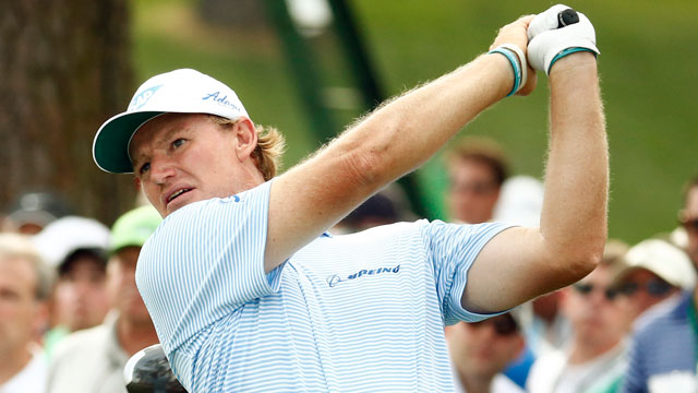 Ernie Els tied for second after first round, optimistic about Masters