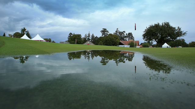 Evian Championship first day washed out, everyone will start over Friday