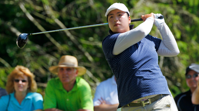 Feng leads ShopRite Classic by three shots after 36 holes, Lewis has 80