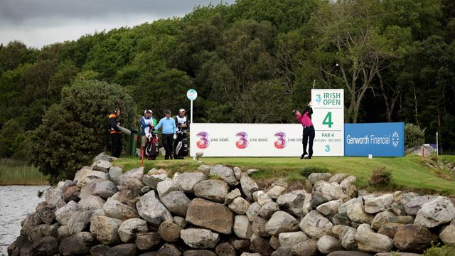 Fisher's lead down to one stroke over Wood and Molinari in Irish Open