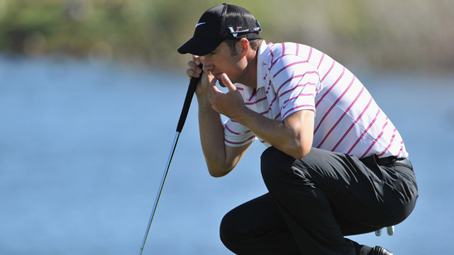 Fisher slips but doesn't slide, leads Portugal Masters by three after 36 holes