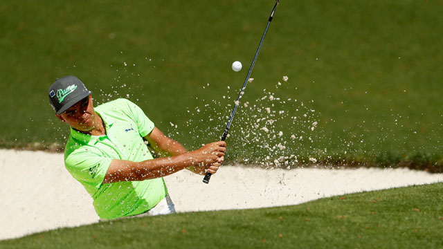 Rickie Fowler down, up and then down again in first round at Masters