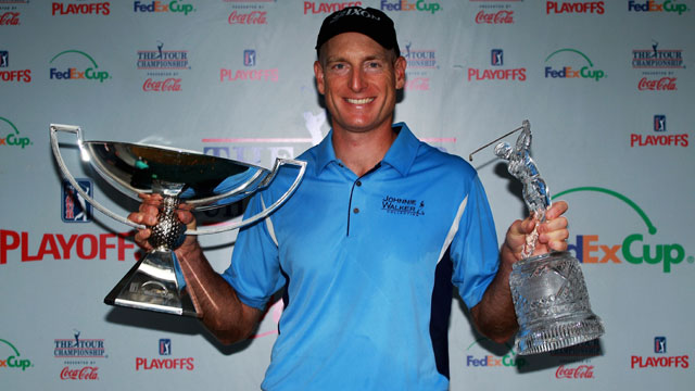 Bunker save on final hole gives Furyk Tour Championship, FedEx crowns