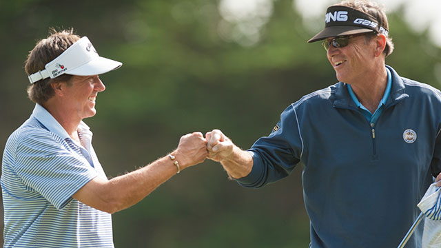 Notes: Lardon shoots 66, takes lead at Senior PGA Championship