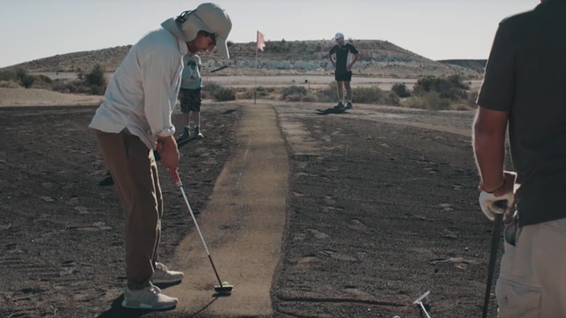 What it's like to play golf without grass
