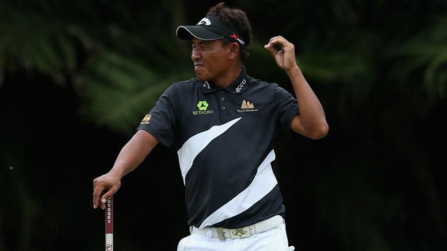 Jaidee takes three-shot lead over Els and Oosthuizen at Volvo Champions