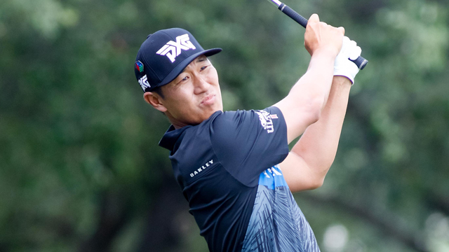 WATCH: James Hahn slam dunks birdie pitch at AT&T Byron Nelson