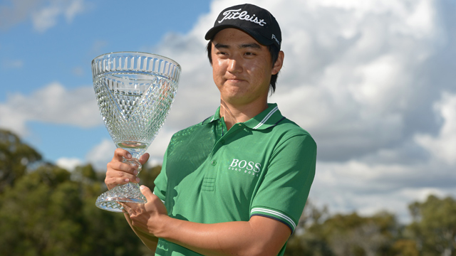 Jin Jeong wins Perth International, pars playoff hole to top Ross Fisher