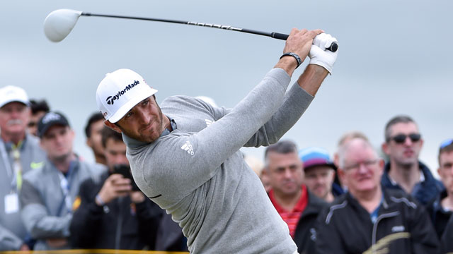 Dustin Johnson still leads as second round of Open halted by darkness