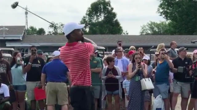 NBA, NFL stars compete in charity golf match